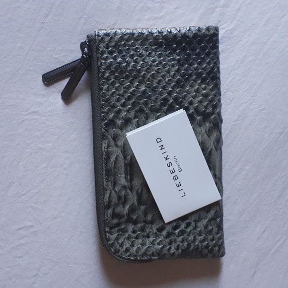 Liebeskind Berlin Green Snakeskin Wallet - Picture 6 of 7